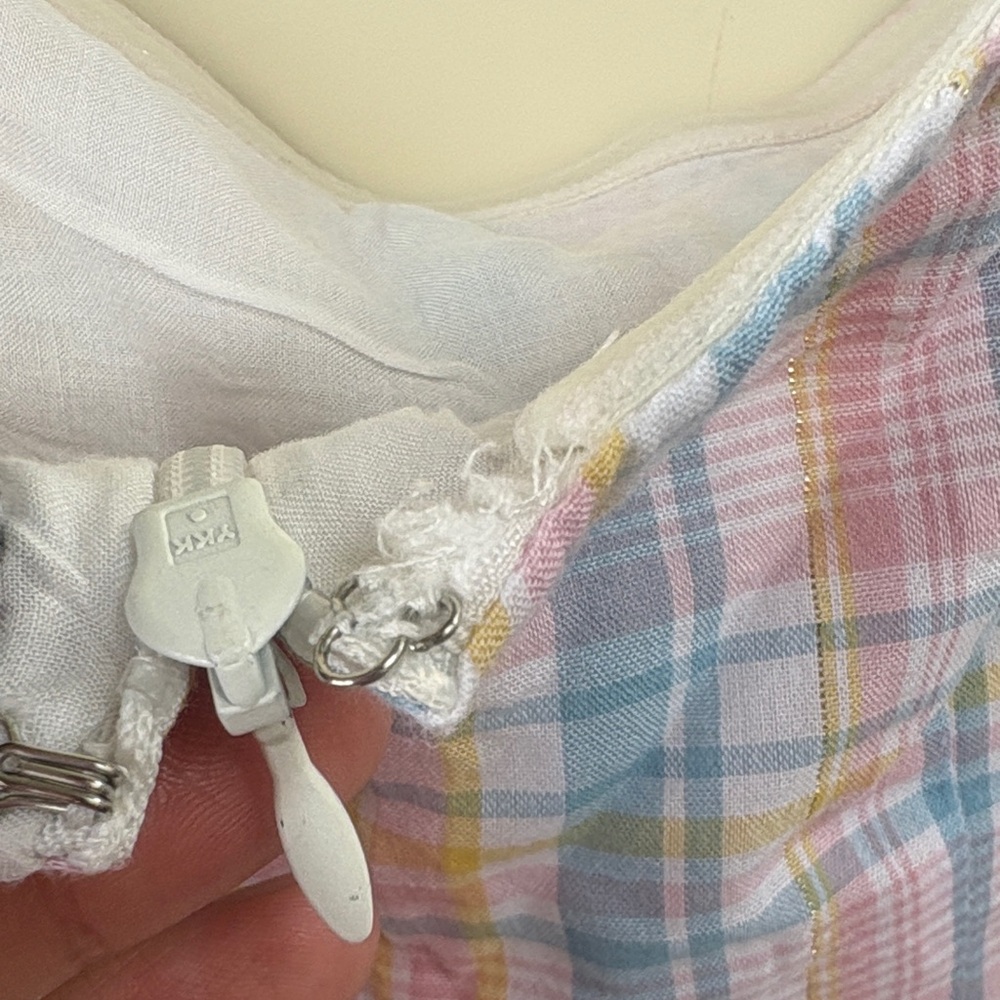 MAJORELLE Pastel Plaid Blouse - Picture 7 of 8